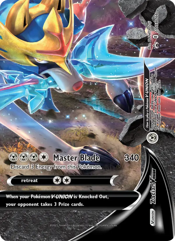 Zacian V-UNION SWSH166 SWSH Black Star Promos Pokesingles