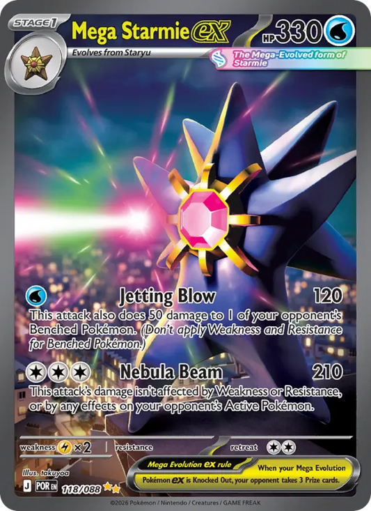 Mega Starmie ex 118 Perfect Order Pokesingles