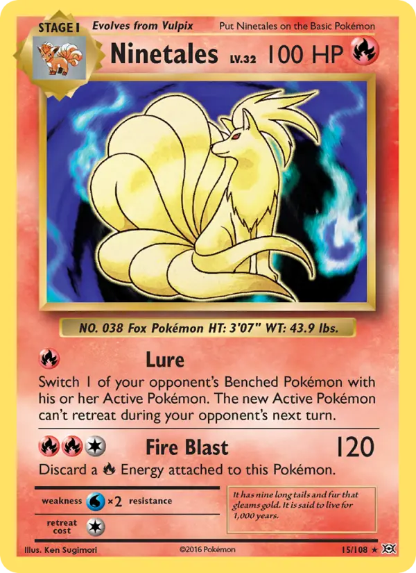 Ninetales 15 Evolutions Pokesingles