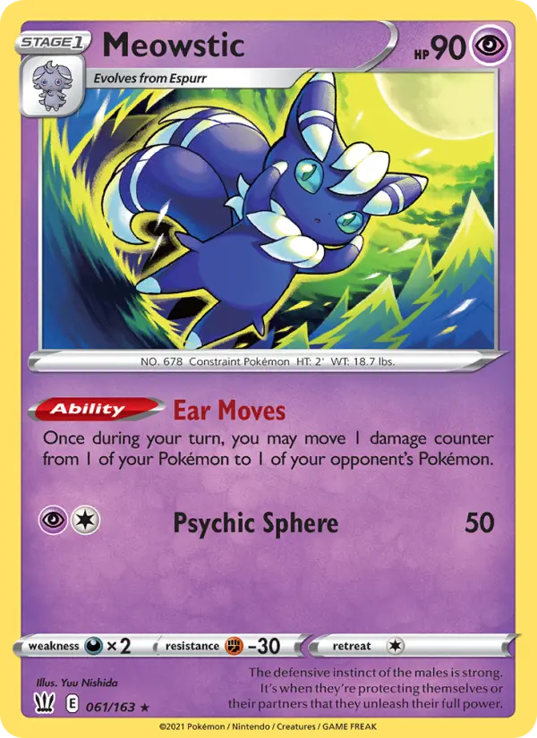 Meowstic 61 Battle Styles Pokesingles
