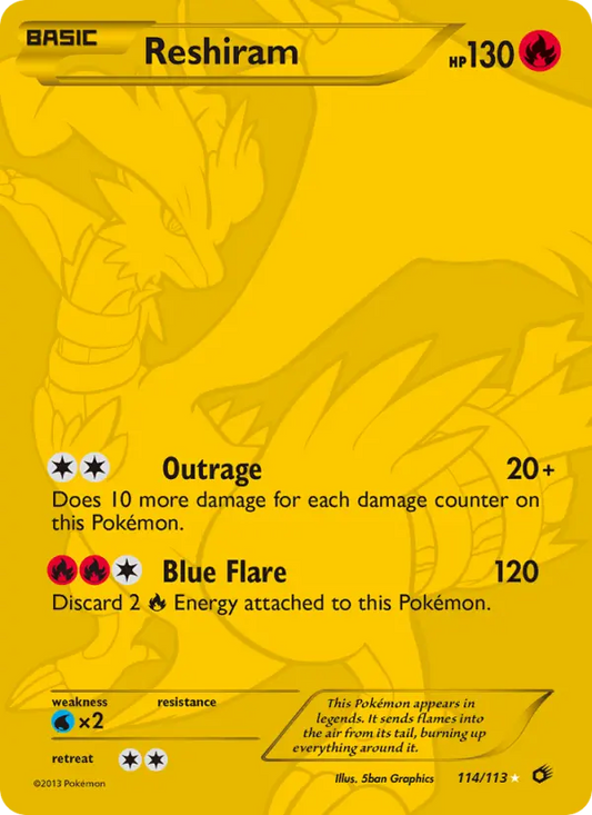 Reshiram 114 Legendary Treasures Pokesingles