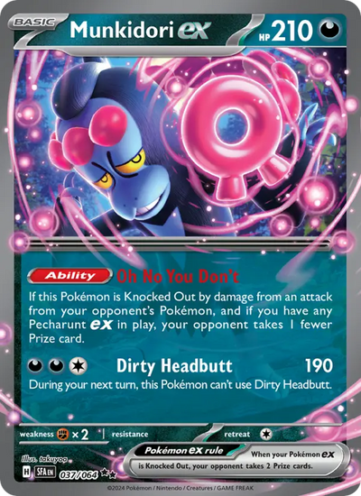 Munkidori ex 37 Shrouded Fable Pokesingles