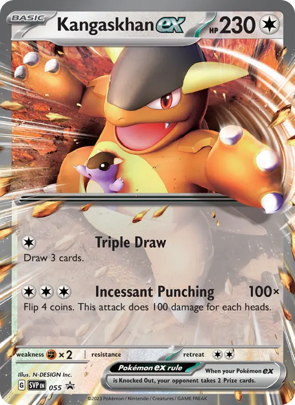 Kangaskhan ex 55 SVP Black Star Promos Pokesingles