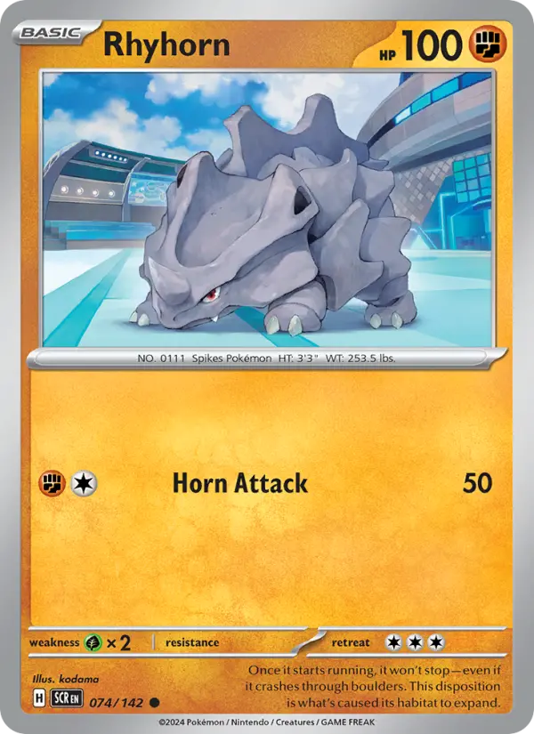 Rhyhorn 74 Stellar Crown Pokesingles