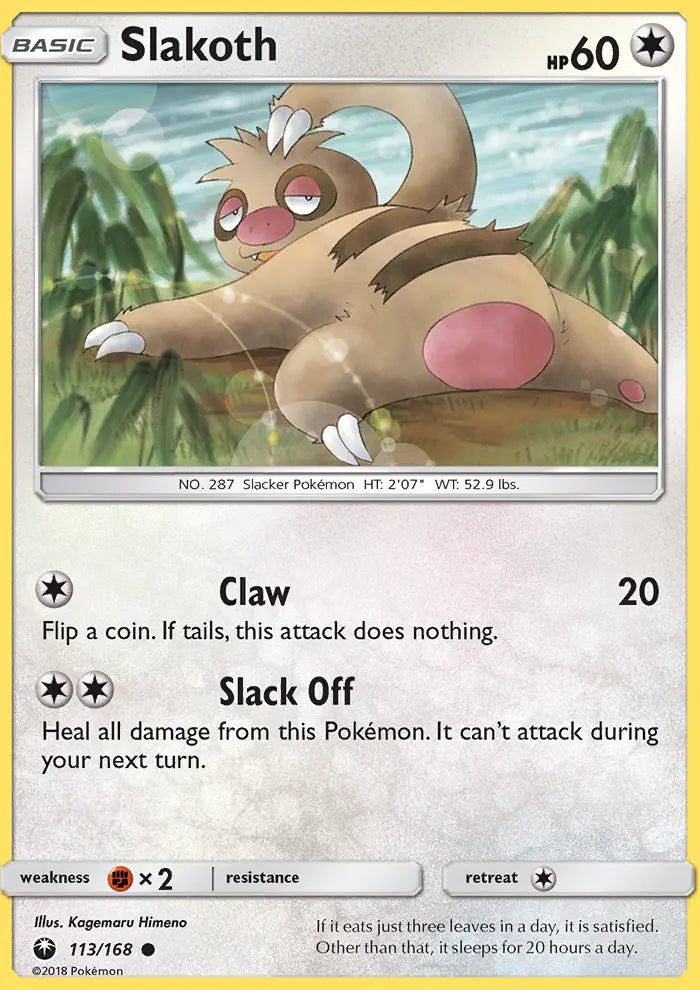 Slakoth 113 Celestial Storm Pokesingles