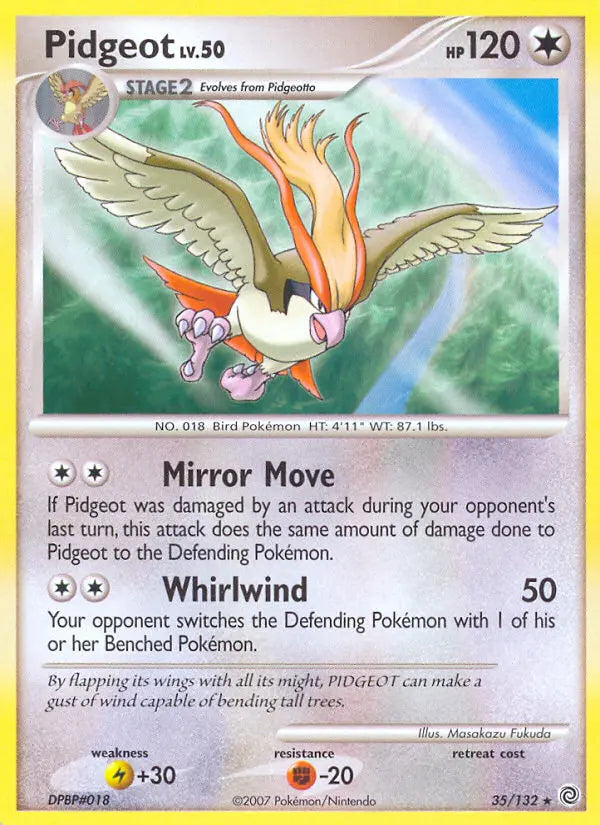 Pidgeot 35 Secret Wonders Pokesingles