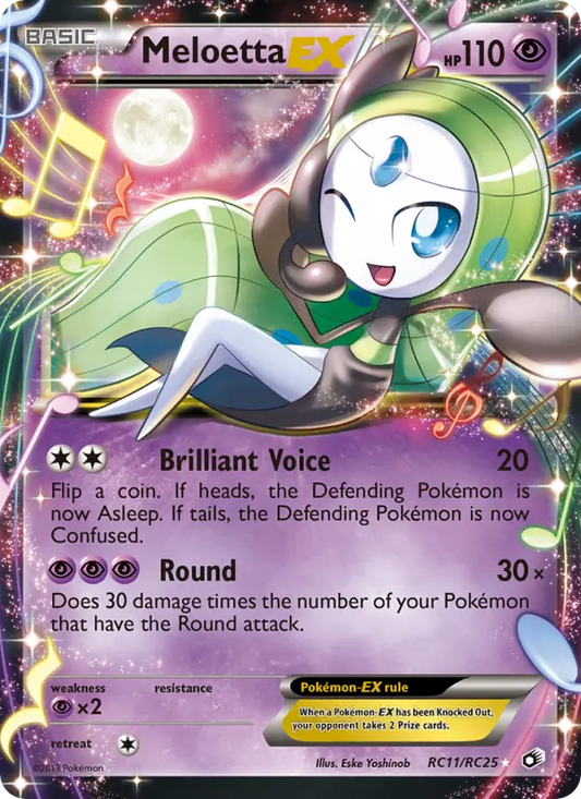 Meloetta-EX RC11 Legendary Treasures Pokesingles