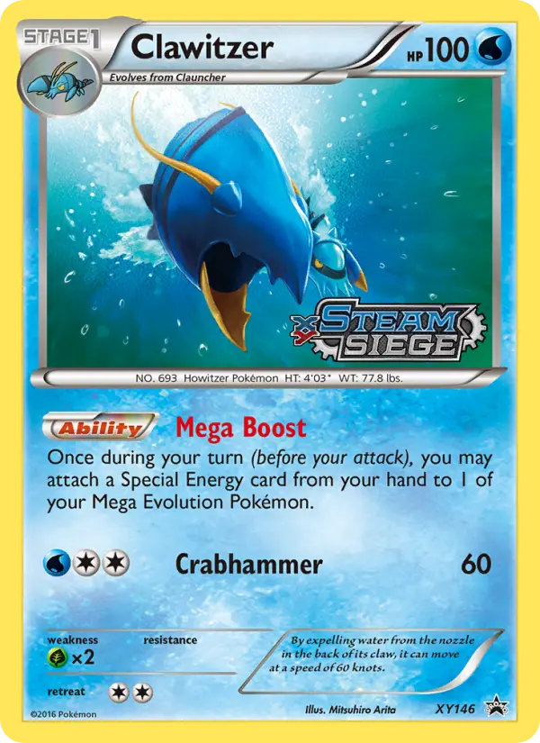 Clawitzer XY146 XY Black Star Promos Pokesingles