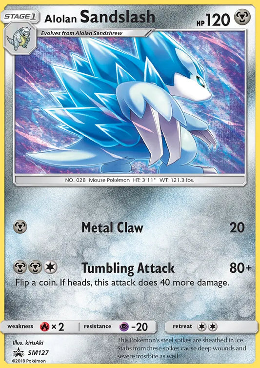 Alolan Sandslash SM127 SM Black Star Promos Pokesingles