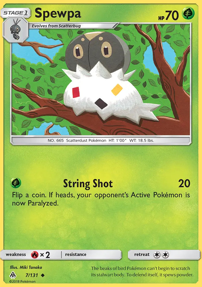 Spewpa 7 Forbidden Light Pokesingles