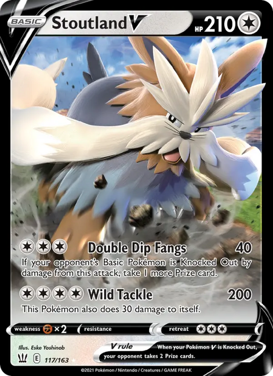 Stoutland V 117 Battle Styles Pokesingles