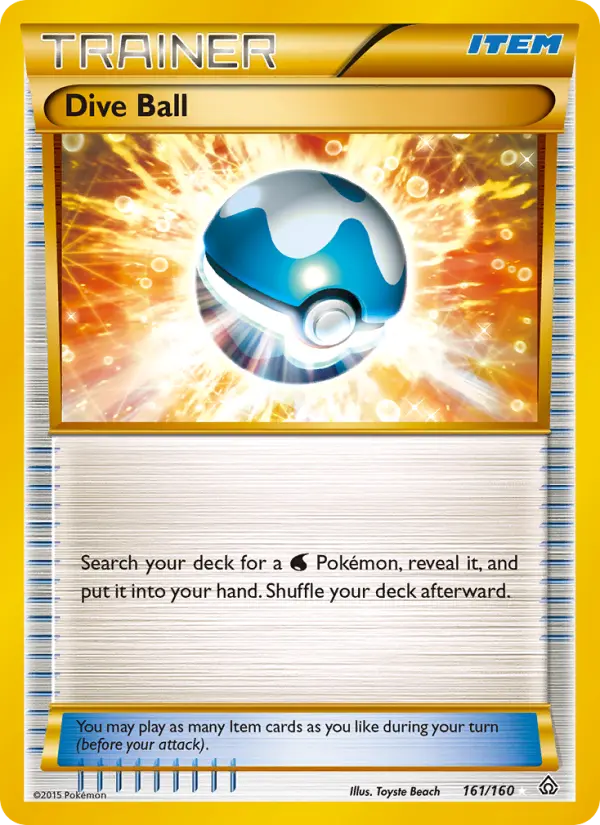 Dive Ball 161 Primal Clash Pokesingles