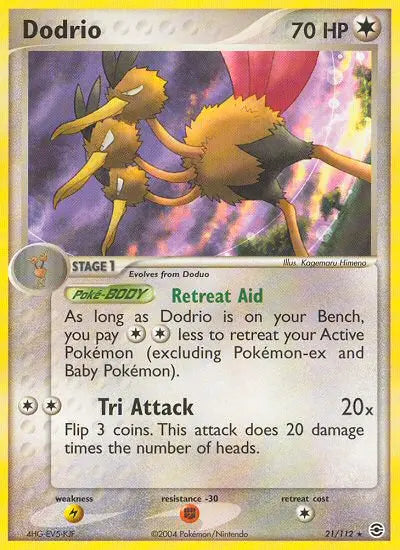 Dodrio 21 FireRed & LeafGreen Pokesingles