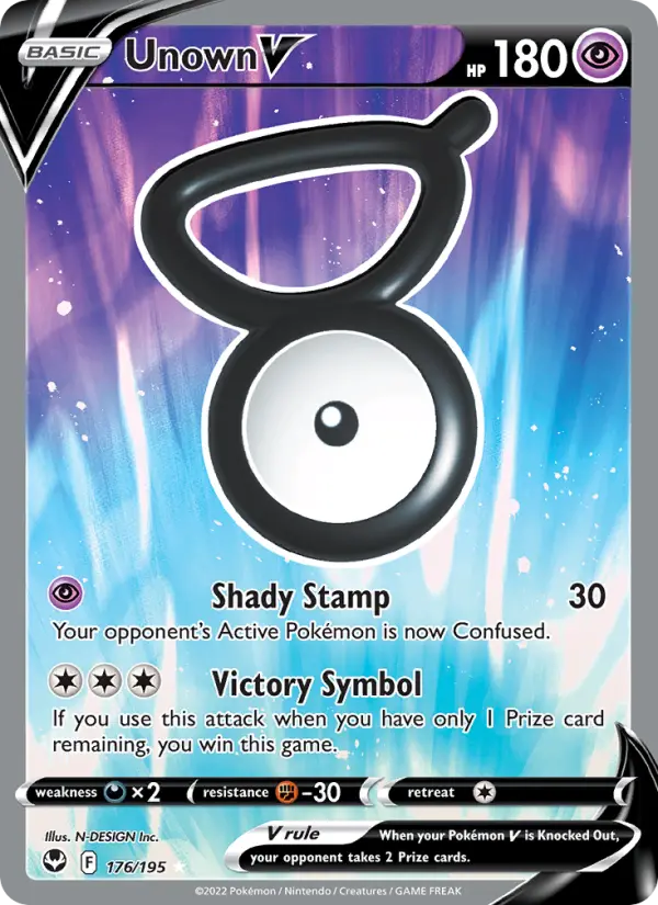 Unown V 176 Silver Tempest Pokesingles