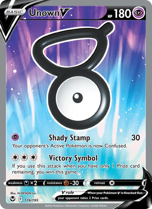 Unown V 176 Silver Tempest Pokesingles