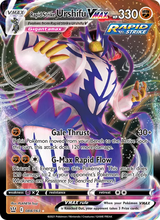 Rapid Strike Urshifu VMAX 88 Battle Styles Pokesingles