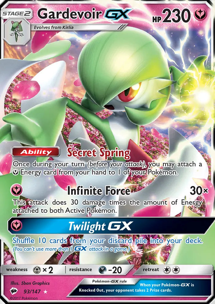 Gardevoir GX 93 Burning Shadows Pokesingles
