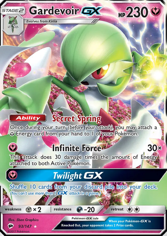 Gardevoir GX 93 Burning Shadows Pokesingles