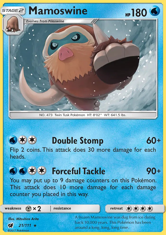 Mamoswine 21 Crimson Invasion Pokesingles