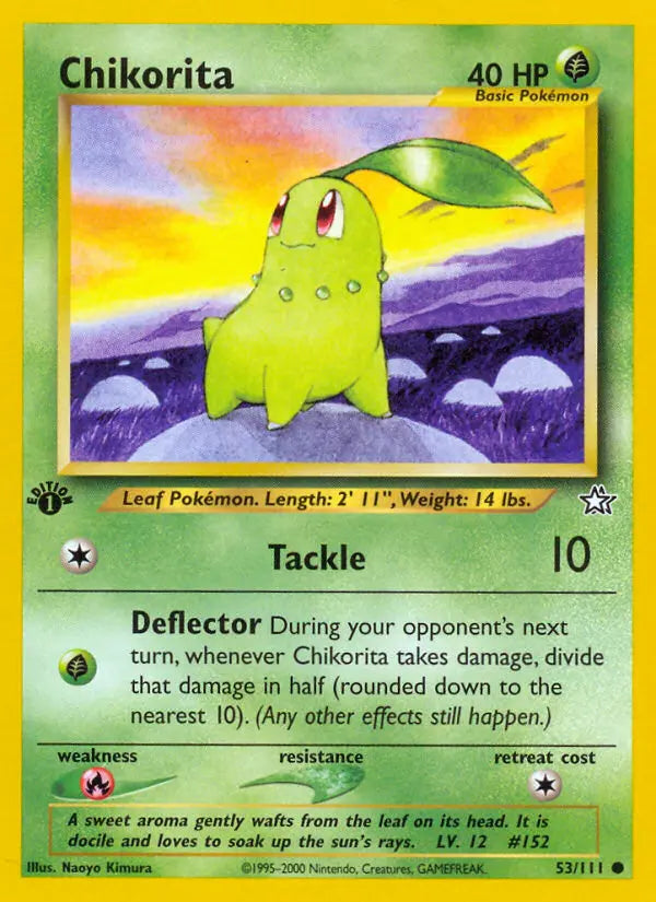 Chikorita 53 Neo Genesis Pokesingles