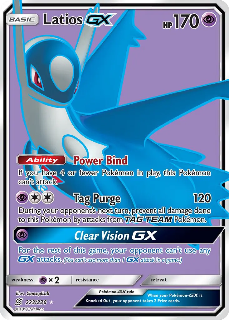 Latios GX 223 Unified Minds Pokesingles