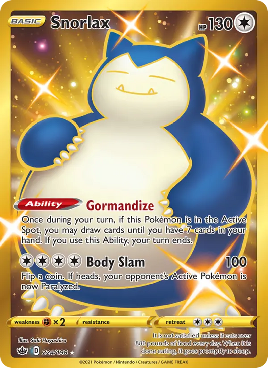 Snorlax 224 Chilling Reign Pokesingles