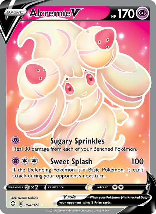 Alcremie V 64 Shining Fates Pokesingles