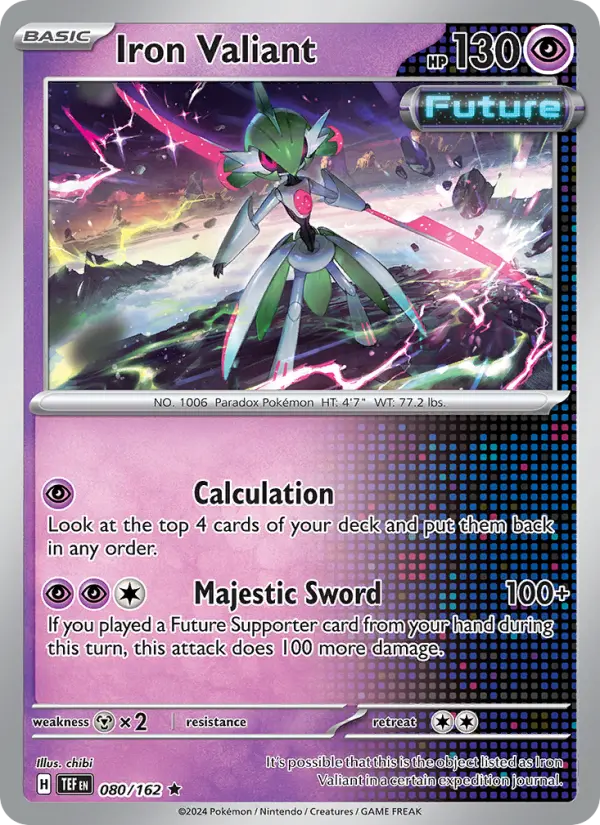 Iron Valiant 80 Temporal Forces Pokesingles