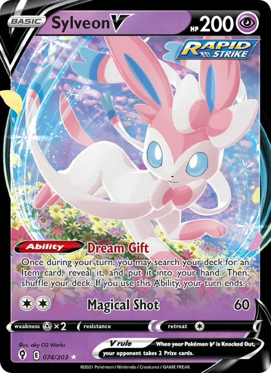 Sylveon V 74 Evolving Skies Pokesingles