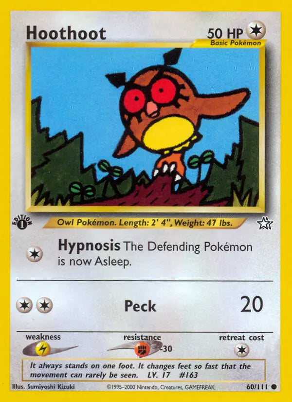 Hoothoot 60 Neo Genesis Pokesingles