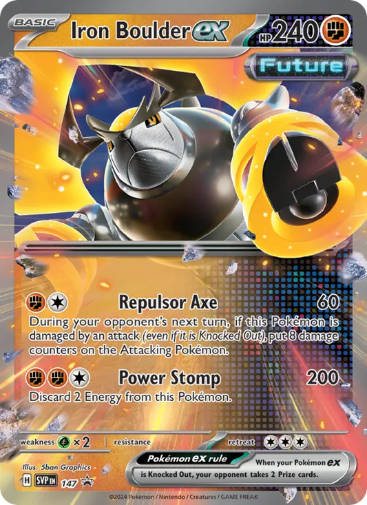 Iron Boulder ex 147 SVP Black Star Promos Pokesingles