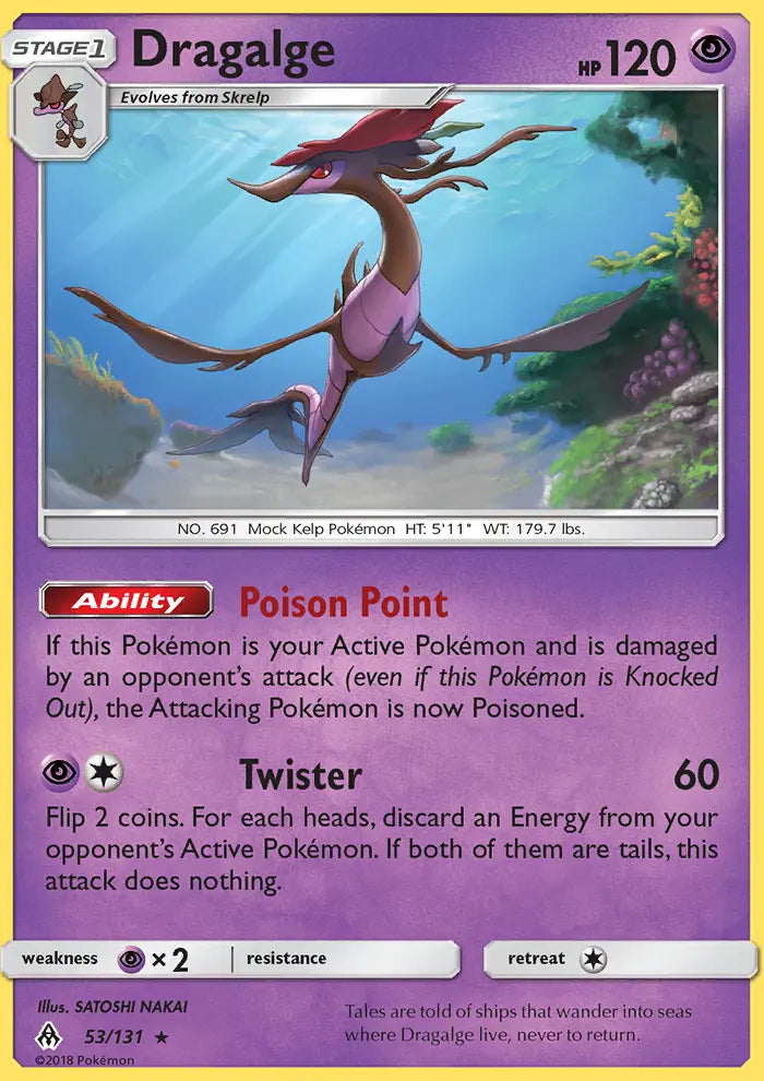 Dragalge 53 Forbidden Light Pokesingles