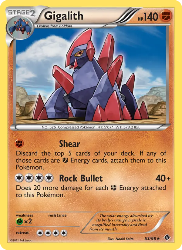 Gigalith 53 Emerging Powers Pokesingles