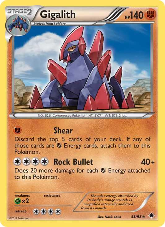 Gigalith 53 Emerging Powers Pokesingles