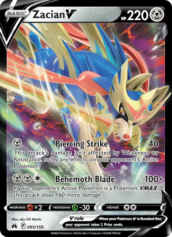 Zacian V 95 Crown Zenith Pokesingles