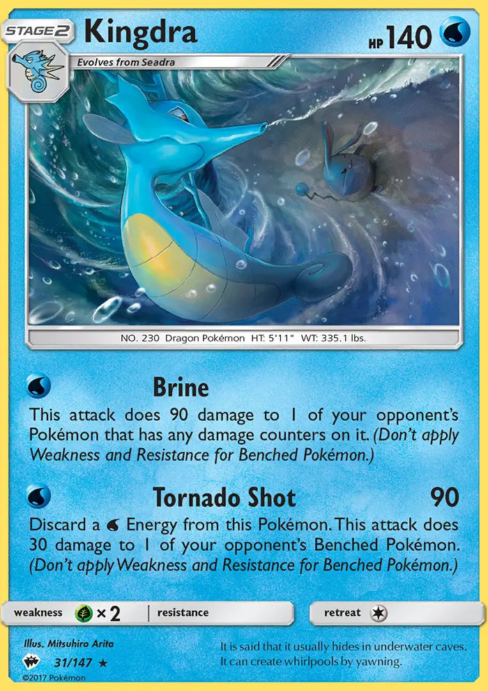 Kingdra 31 Burning Shadows Pokesingles
