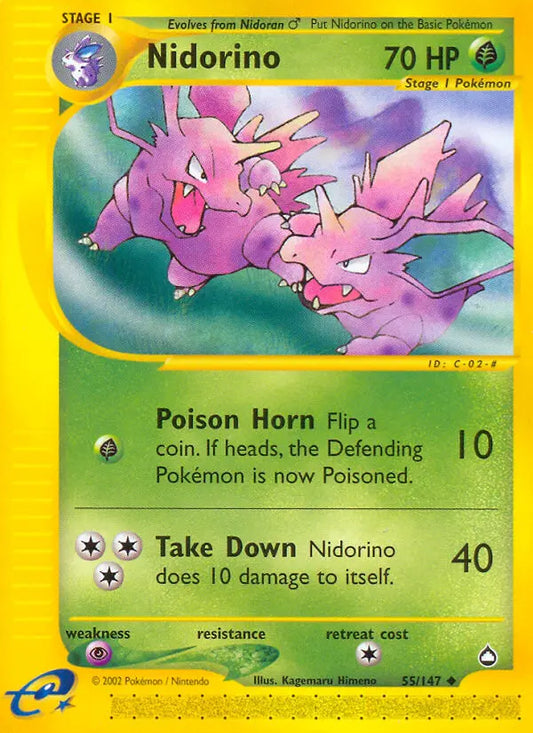 Nidorino 55 Aquapolis Pokesingles