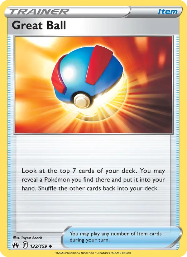 Great Ball 132 Crown Zenith Pokesingles