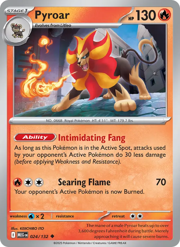Pyroar 24 Mega Evolution Pokesingles