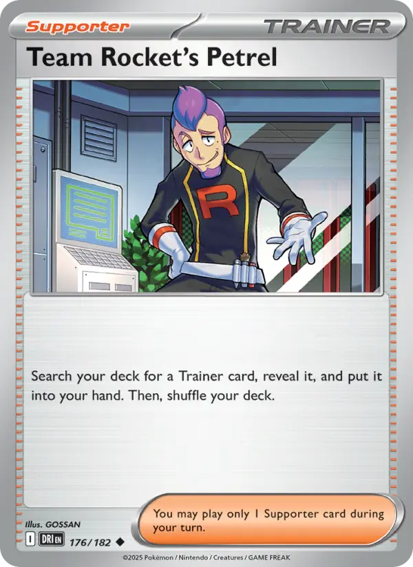 Team Rocket's Petrel 176 Destined Rivals Pokesingles