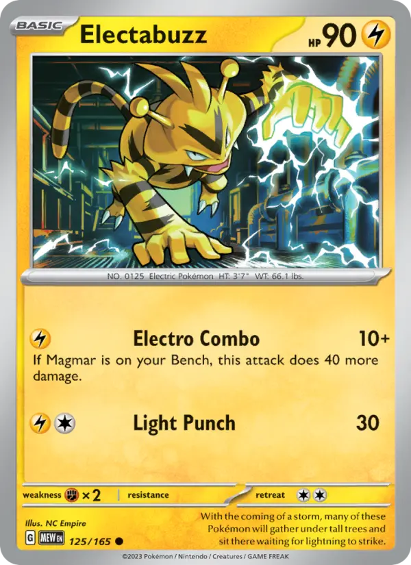 Electabuzz 125 151 Pokesingles
