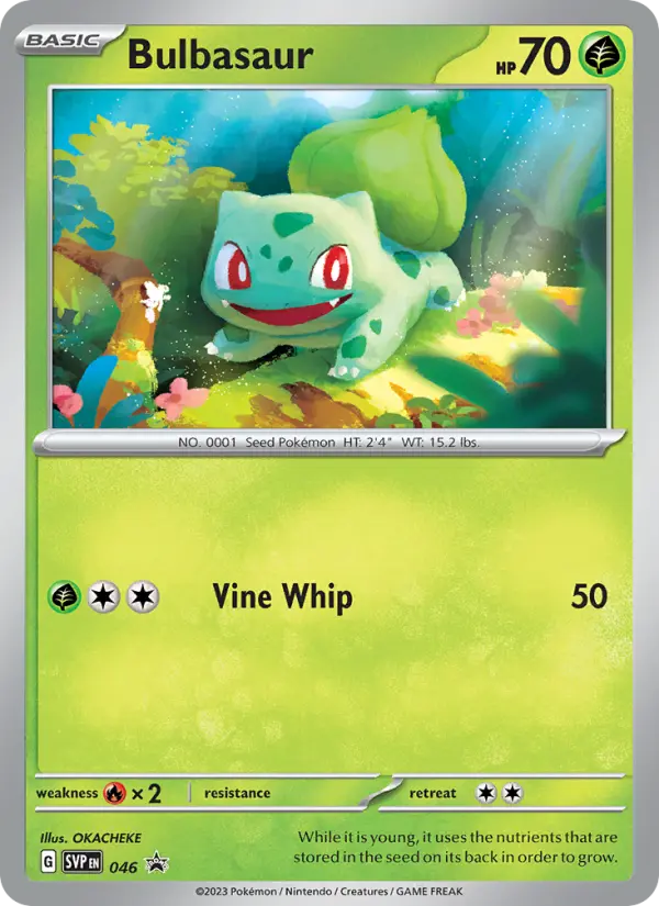 Bulbasaur 46 SVP Black Star Promos Pokesingles