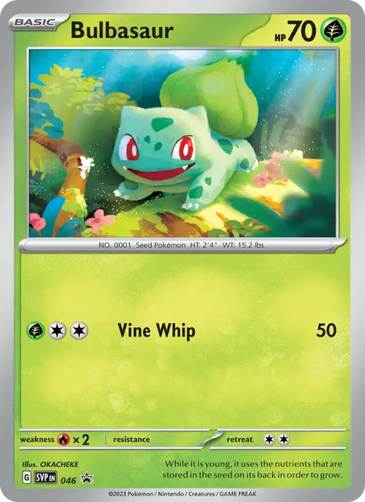 Bulbasaur 46 SVP Black Star Promos Pokesingles