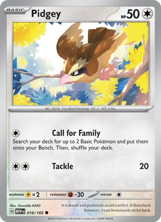 Pidgey 16 151 Pokesingles