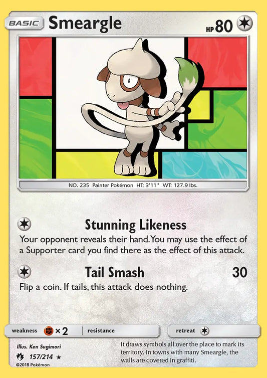 Smeargle 157 Lost Thunder Pokesingles