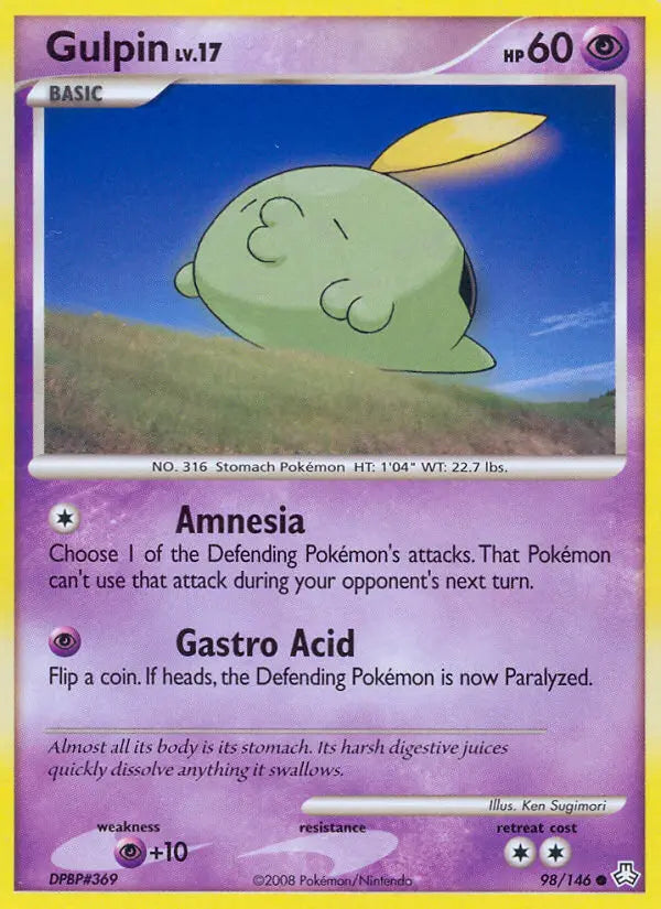 Gulpin 98 Legends Awakened Pokesingles