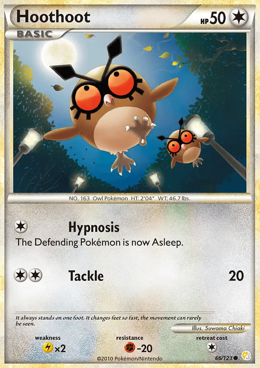 Hoothoot 66 HeartGold SoulSilver Pokesingles