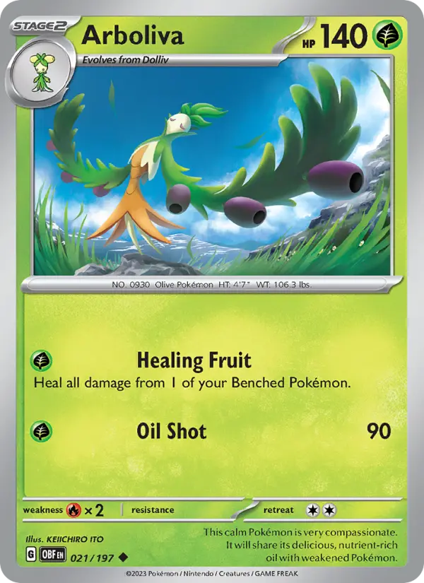 Arboliva 21 Obsidian Flames Pokesingles