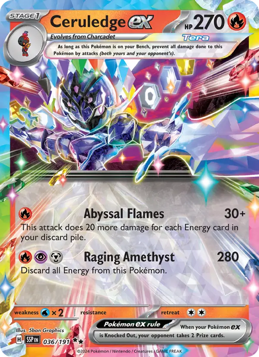 Ceruledge ex 36 Surging Sparks Pokesingles