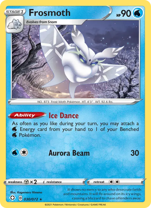 Frosmoth 30 Shining Fates Pokesingles